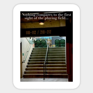 First Sight of Wrigley's Playing Field.... Sticker